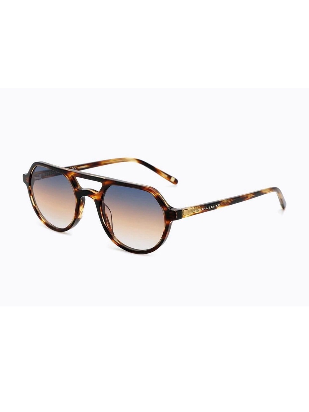Carolina Lemke Women’s Tortoiseshell Sunglasses - Brown Gradient CL9152-03